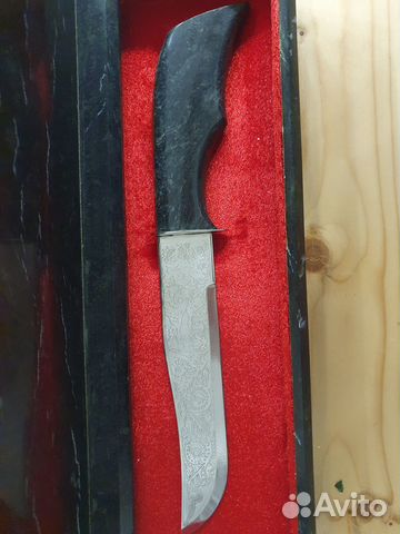 Нож сувенирный в футляре из натурального камня