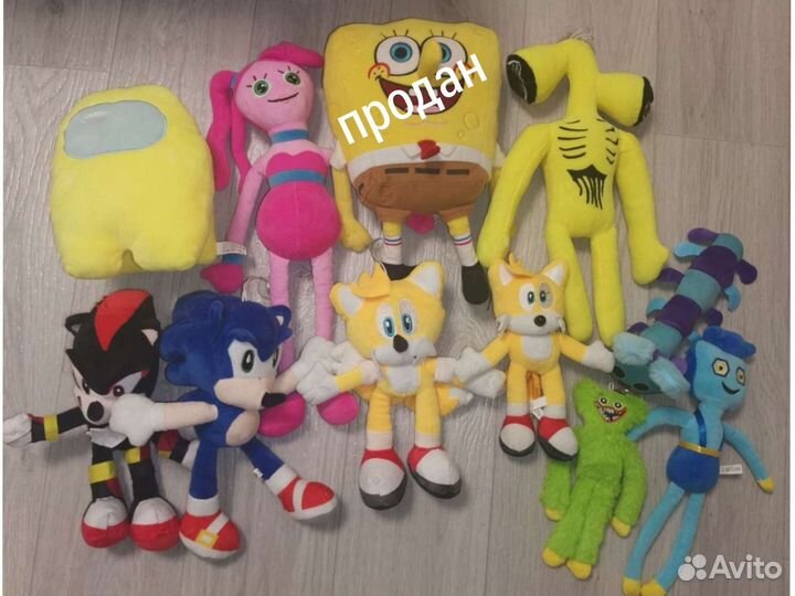 Мягкие игрушки, цены в описании