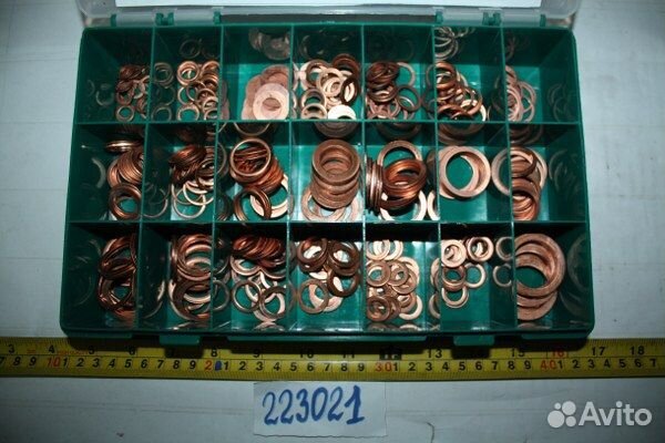 Шайба медная набор (8-24) 420 пр. универс. (нг-Сервис)