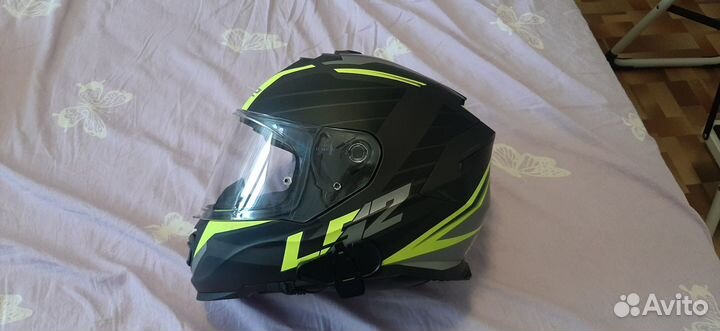 Шлем мотоциклетный LS2 FF800 + гарнитура Maxto M3