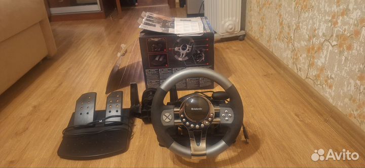 Игровой руль Defender forsage gtr