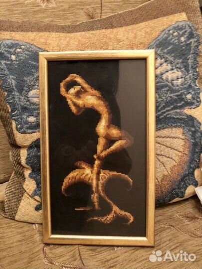 Вышивка крестиком, картины в рамах