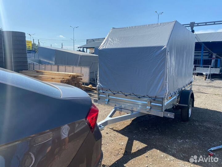 Прицеп с тентом аэро 150 см 05.022. Рассрочка