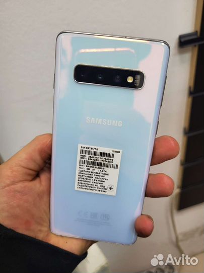 Крышка samsung s10 ориг белая