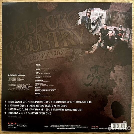 Black Country Communion 2LP 2010 UK С АВТОГРАФОМ