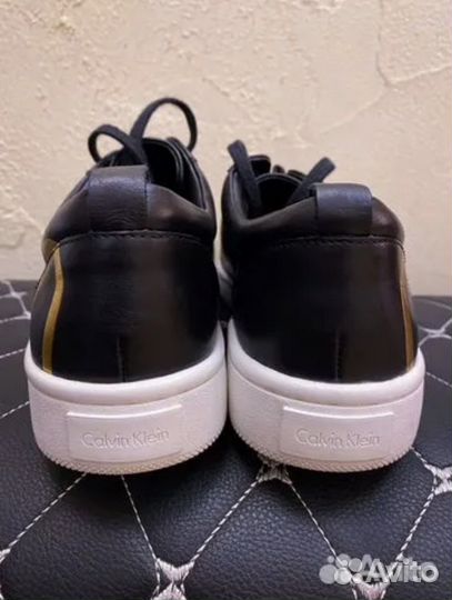 Топовые кожаные кеды Calvin Klein новые 38-39