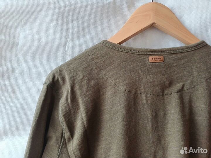 Zara лонгслив поло для мальчика 146 152 хаки