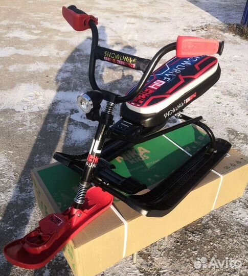 Новый Снегокат детский Nika snowdrive чёрный