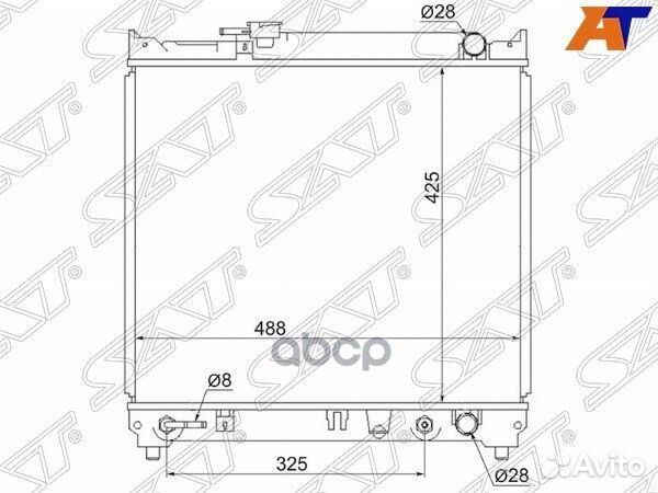 Радиатор Suzuki Escudo 88-97 / Vitara 88-99