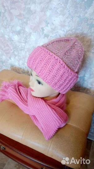 Комплект шапочка шарф