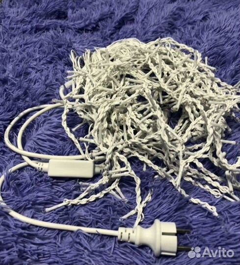 Гирлянда бахрома 6 метров, бахрома 12 метров