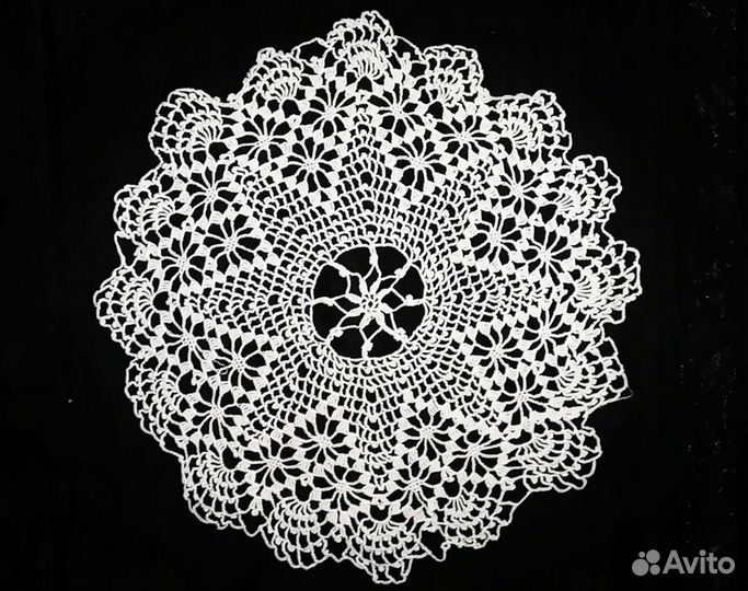 Салфетки ажурные связанные крючком