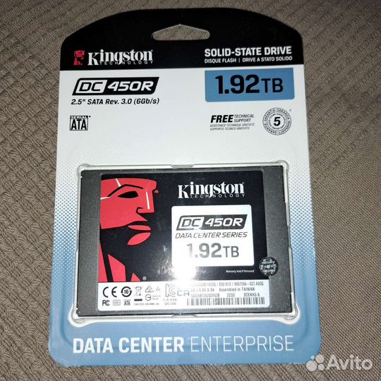 SSD диск Kingston DC450R 1.92Tb sedc450R/1920G
