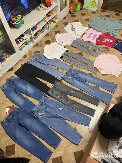 Вещи пакетом на девочку 140 146