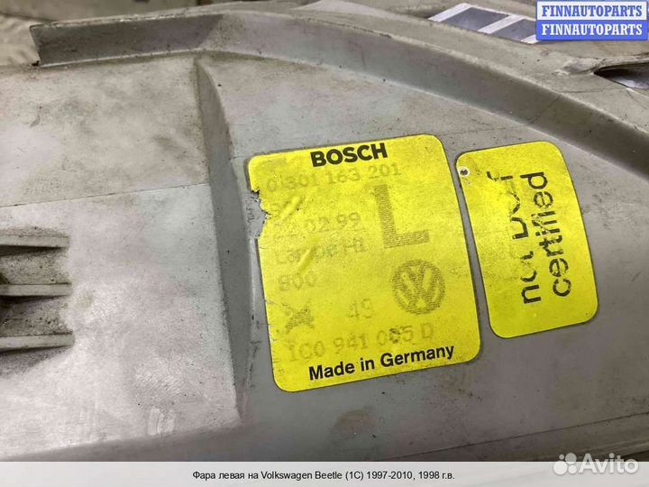 Фара Volkswagen NEW Beetle (9C), 1998 1.9 Дизель