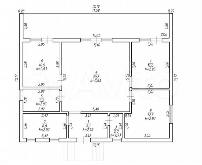 Дом 120 м² на участке 9 сот.