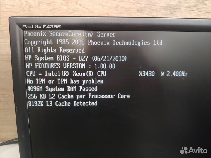 Сервер HP ProLiant ML110 G6 X3430