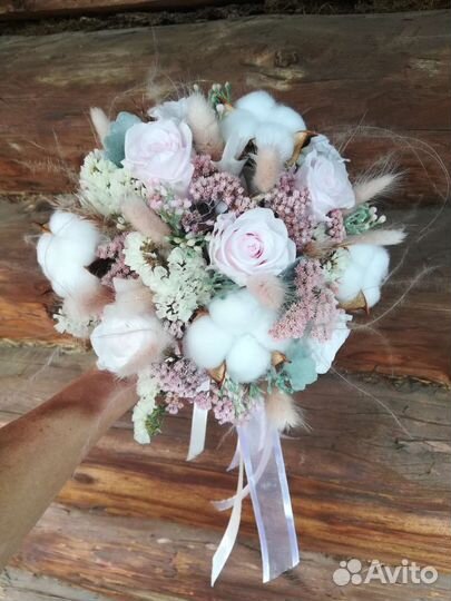 Букет невесты из сухоцветов