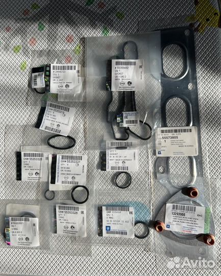 Прокладки теплообменника Opel Astra J H GTC Cruze