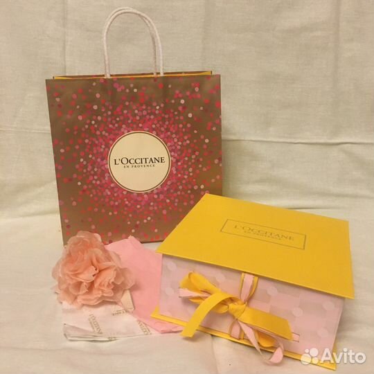 Локситан брендовый пакет коробка L’occitane