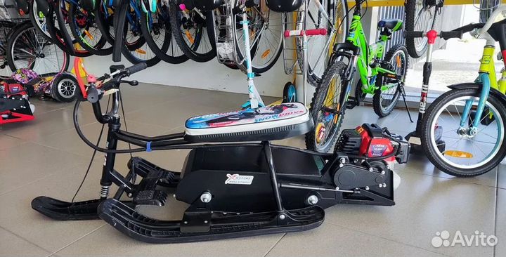 Мотоснегокат X-motors двухместный XL (синий)