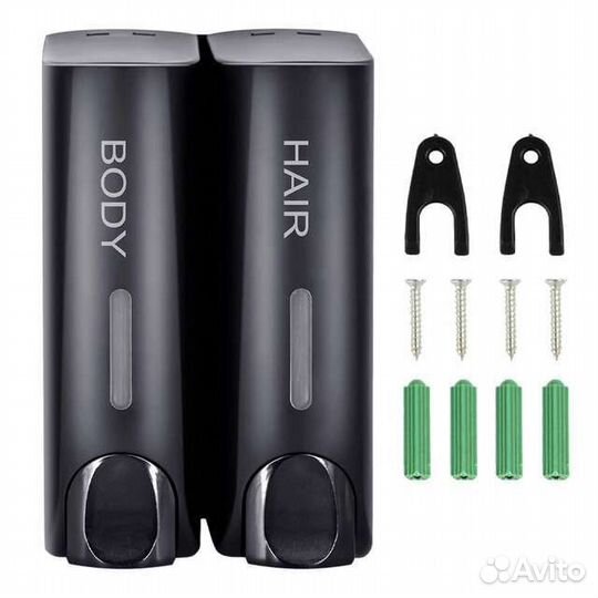 Настенный дозатор для жидкого мыла и шампуня