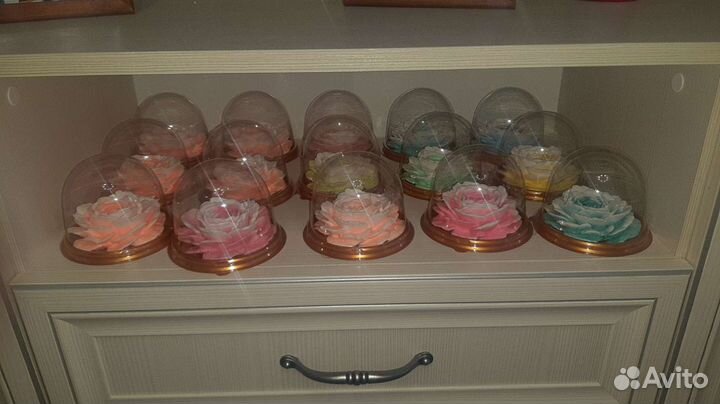 Роза в куполе.Мыло ручной работы