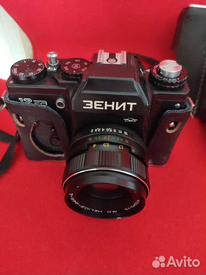 Плёночный фотоаппарат зенит-12сд с объективом