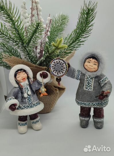 Ватные елочные игрушки