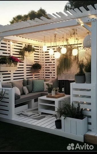 Беседка в стиле лофт