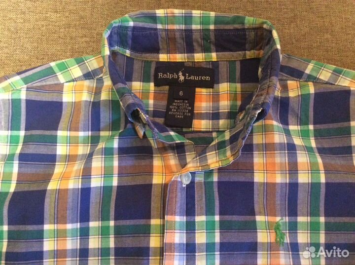 Фирменные рубашки на мальчика 5-6 лет