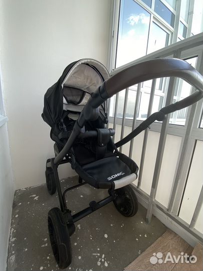 Коляска 2 в 1 эко кожа