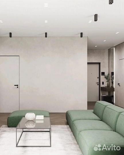 Скрытые межкомнатные двери под покраску