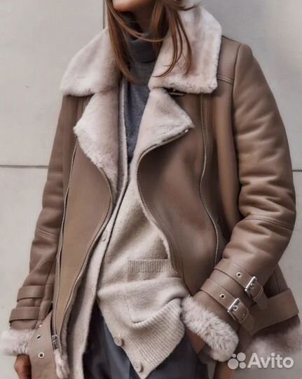 Дубленка авиатор снежная королева