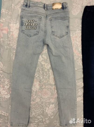 Пакет Джинсы новые Mango7-8/128,reserved128