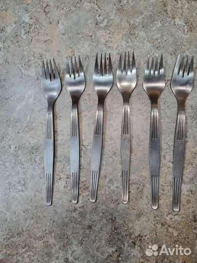 Титановые вилки СССР, набор 6 штук