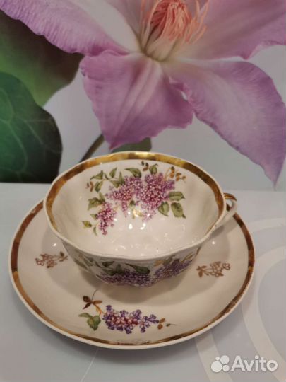 Чайные пары Сирень Дулёво 1960-61-62гг