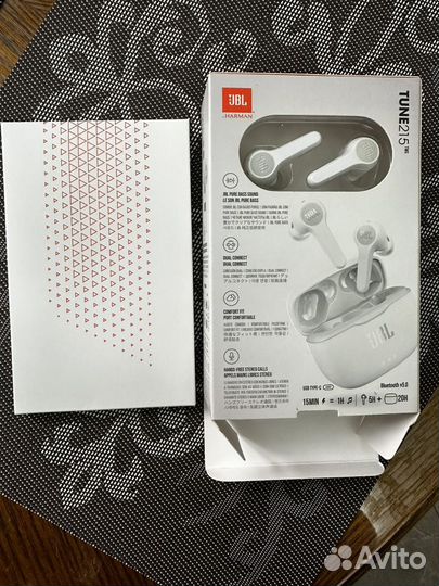 Беспроводные наушники JBL Tune 215 TWS, white