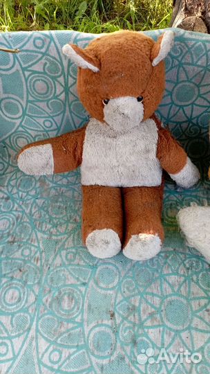 Мягкие игрушки СССР лиса большая