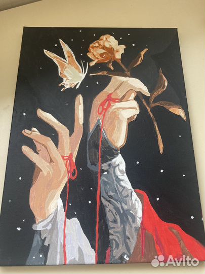 Картина рук. Из аниме