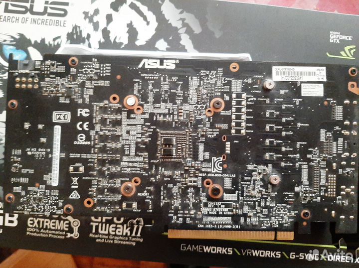 Видеокарта Asus GeForce GTX 1060 dual OC 6GB