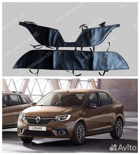 Утеплитель радиатора Renault Logan 2018 – 2022