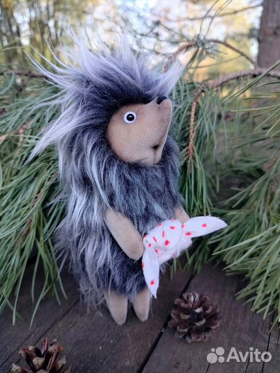 Игрушка ежик в тумане ручная работа