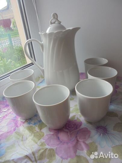 Наб фарфор Белар Кувш Голубка 1,4 л +6 стак 250 мл