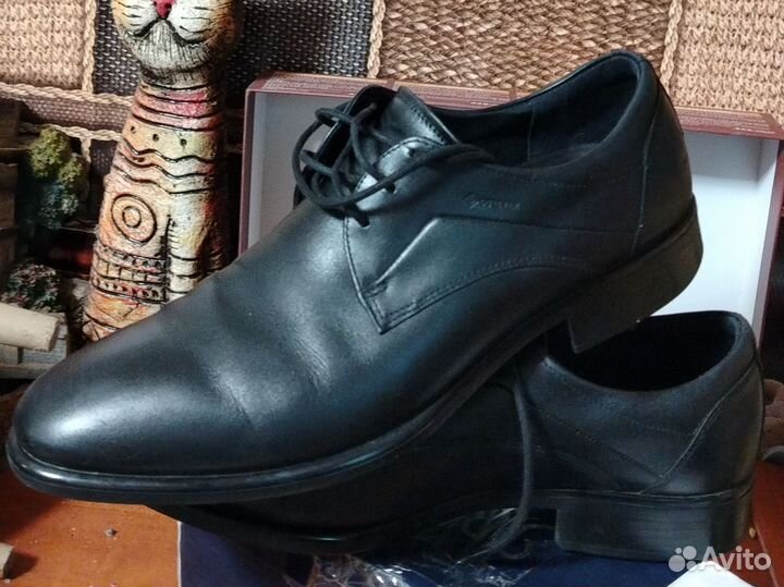 Мужские кожаные туфли Ecco tray р. 43