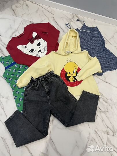 Вещи пакетом для девочки 13-14 лет