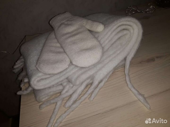 Шарф+варежки