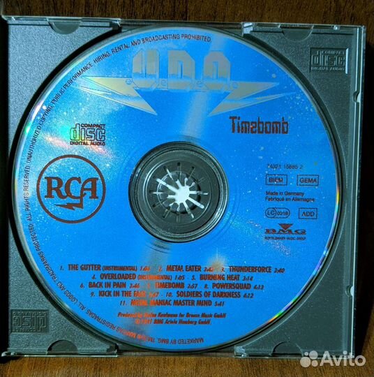 U.D.O. фирменный компакт диск