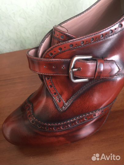 Туфли кожаные 37р. броги оксфорды Испания