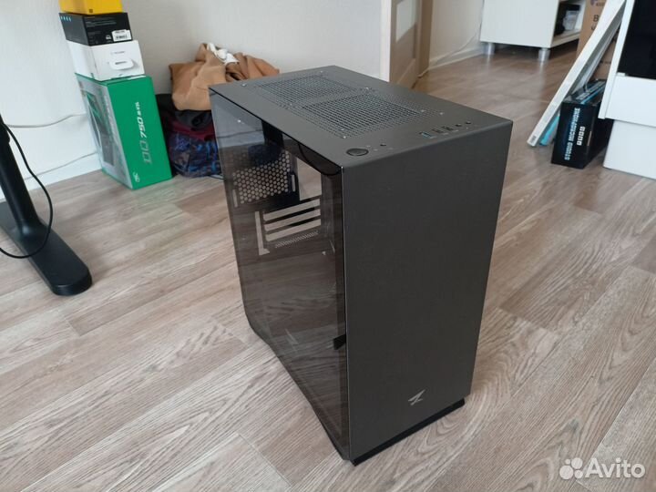 Корпус ZET gaming Rare Minicase MS4 GG серый argb